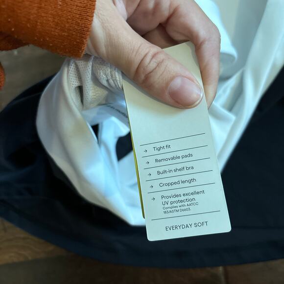 All‎ in Motion Women's Soft Square Neck Cropped Athletic Tank Top Black  XXL - Picture 6 of 6